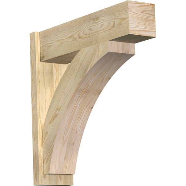 Ekena Millwork Thorton Block Rough Sawn Outlooker, Douglas Fir, 8"W x 30"D x 30"H OUT08X30X30THR05RDF - main